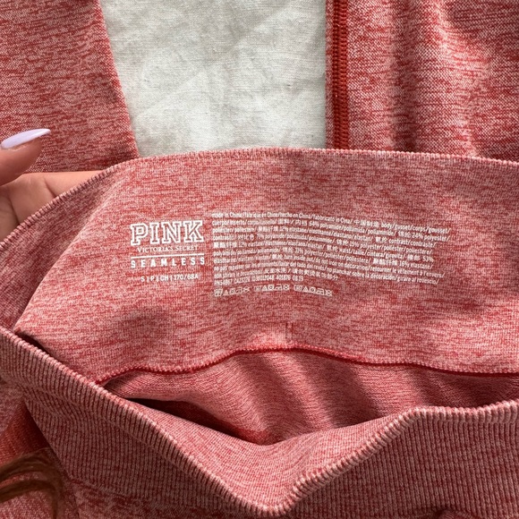 PINK Victoria's Secret Seamless Heathered Workout SET Legging and Bra - Picture 5 of 5